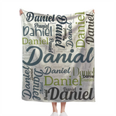 Couverture personnalisée avec nom, couverture cadeau d'anniversaire pour petite amie